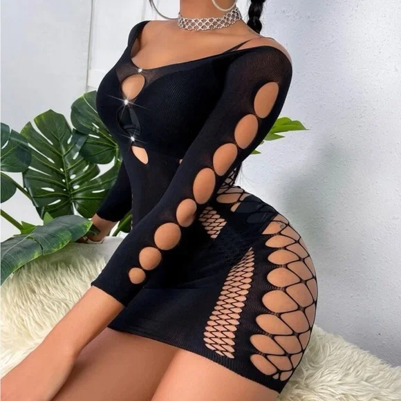 fishnet bodycon dress Joy Division Fishnet Dress main image 0